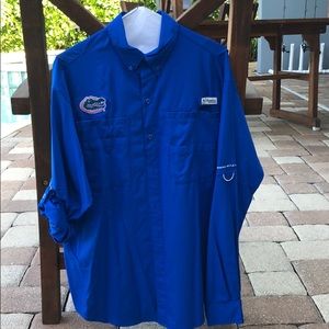 Men’s Columbia fishing shirt UF Florida Gators SM